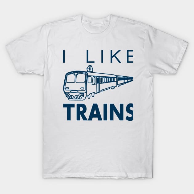 I like trains T-Shirt by Fibre Grease